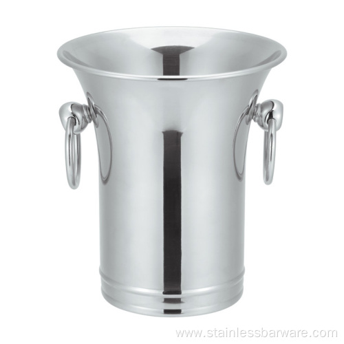 Stainless steel 2L wine bucket with loop handle